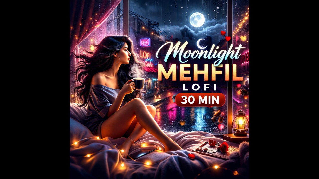 Late Night Study Lofi 🌙 | Hindi-English Chill Beats | Focus Music | Moonlight Mehfil