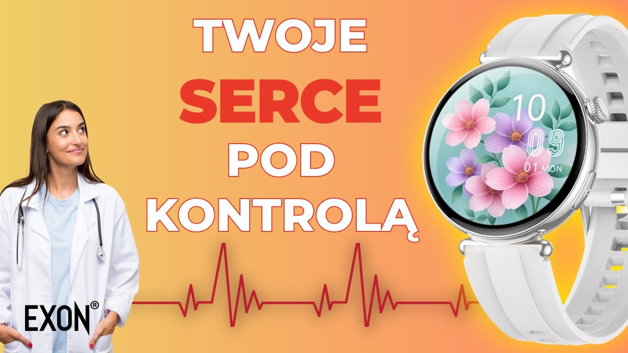 EXON Lumina &ndash; Kardiowatch z EKG | Smartwatch Zdrowotny Damski &ndash; Prezentacja Pełnego Zestawu EXON