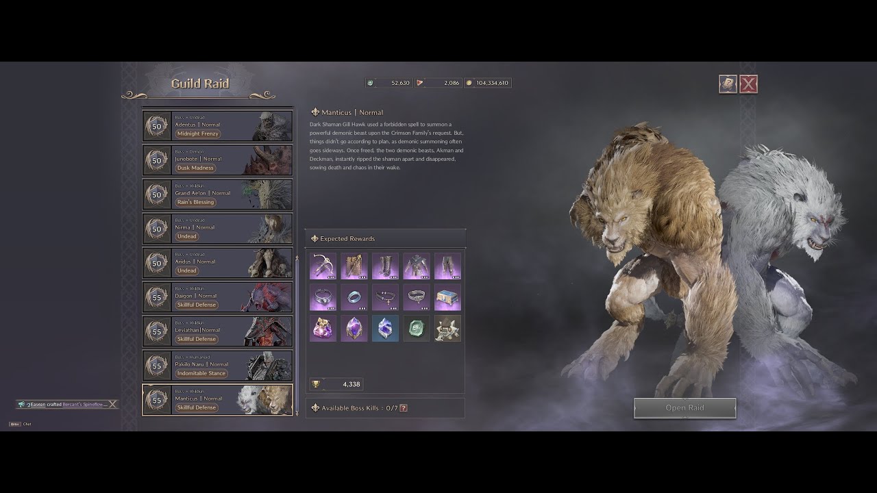 Manticus Brothers Guild Boss