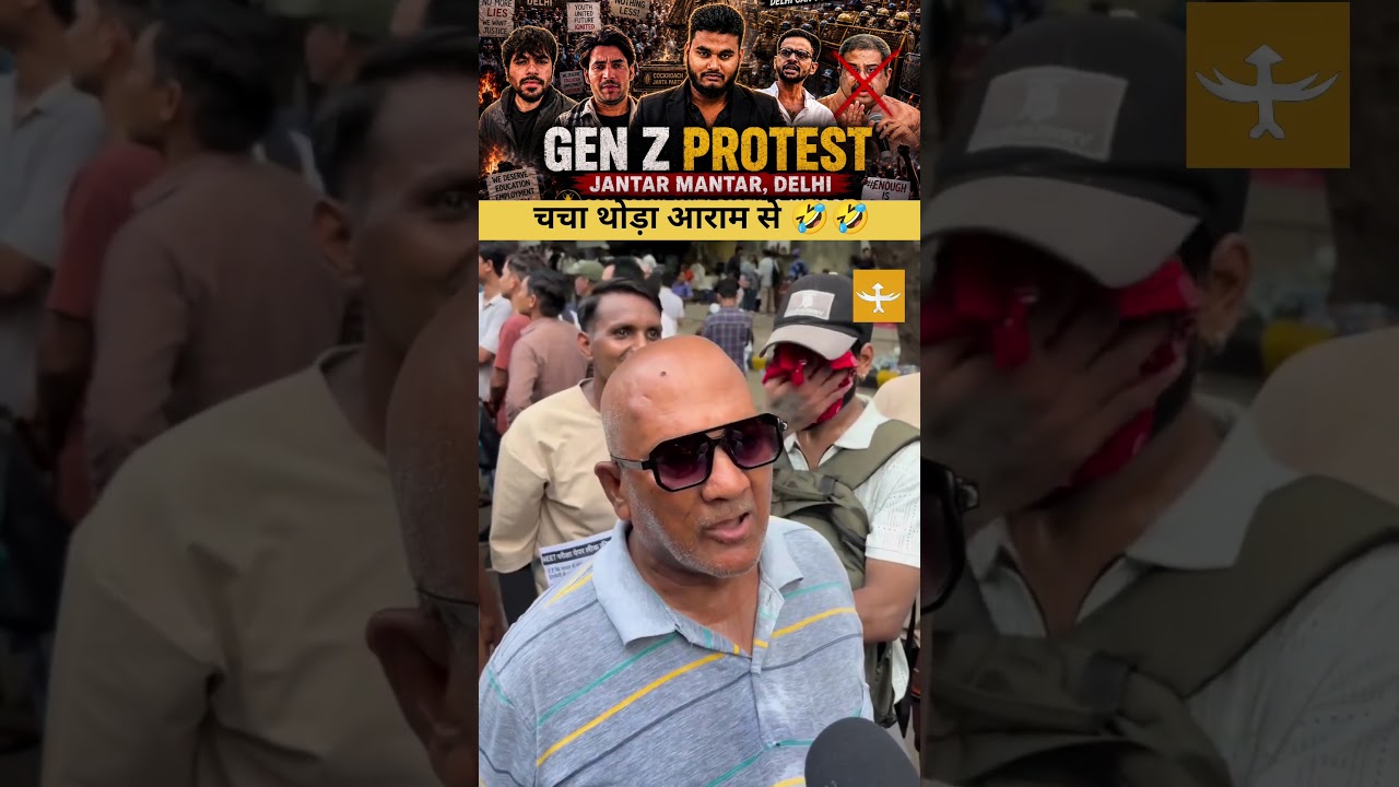Take it easy, Uncle 🤣 Gen Z CJP protest #shorts #genz #protest #katibrazavi #cjp