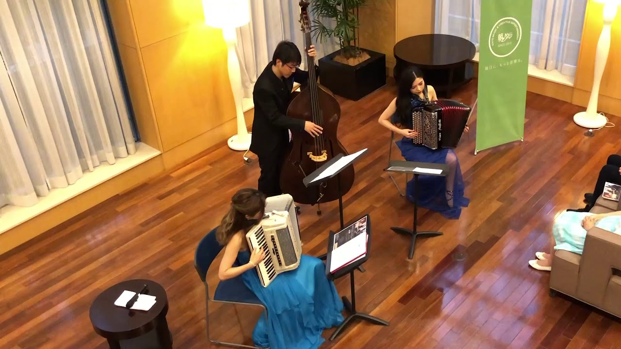 マルグリット・モノー:愛の讃歌(アコーディオン・コントラバス)／Marguerite Monnot:Hymne a L'amour(Accordion・Contrabass)朝♪クラ