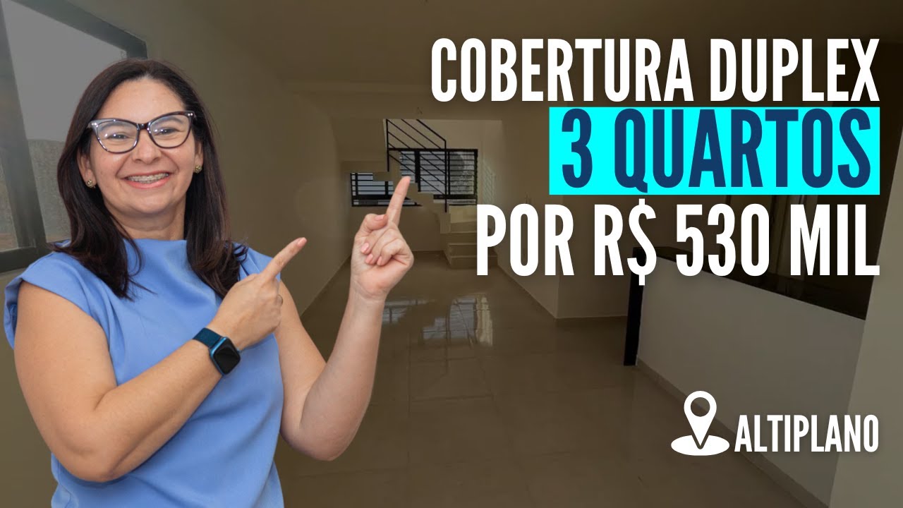 Vendido🚫Cobertura duplex com 3 quartos por R$ 530 Mil no Altiplano Cabo Branco, João Pessoa - PB