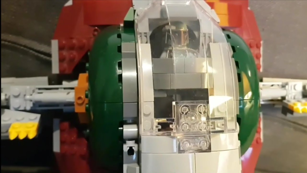 Previous MOC Boba Fett Slave 1 Lego 75243 full interior mod