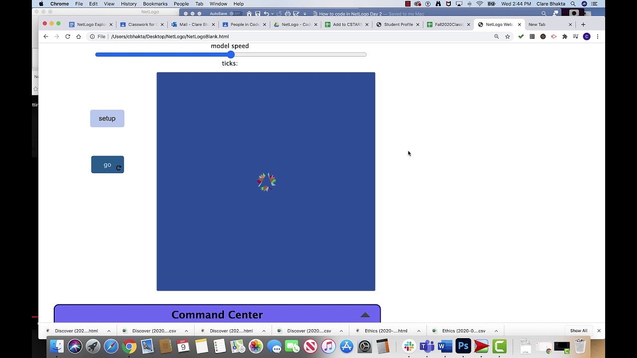How to Start Coding in NetLogo Web View