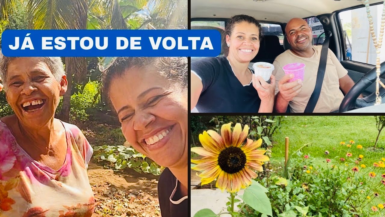 LARGUEI TODOS E TUDO E JÁ RETORNEI/ DE VOLTA COM A MAMÃE/ JARDIM NUBIA VIANA/ MAIS UMA VIAGEM 