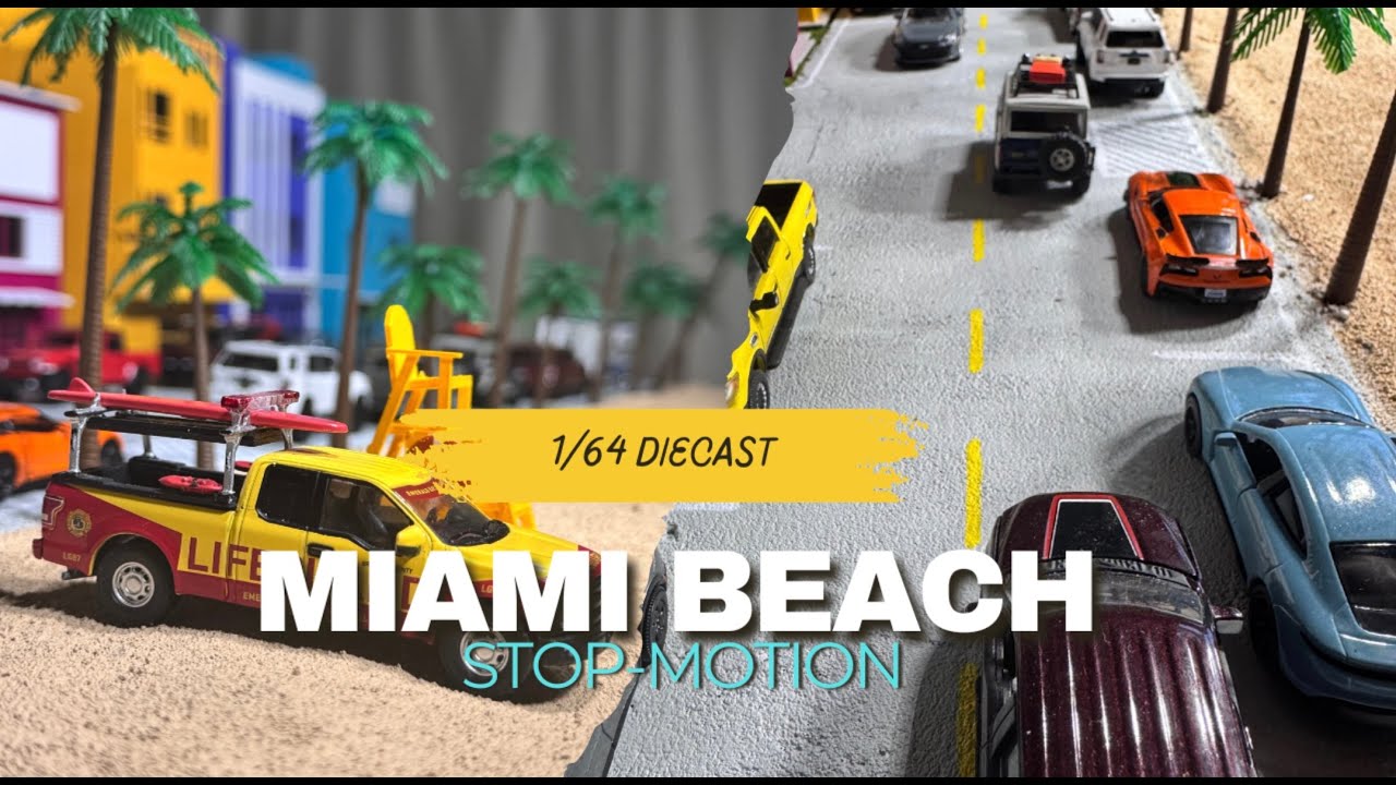 Spring Break Miami Beach 1/64 Diecast (Stop-Motion)
