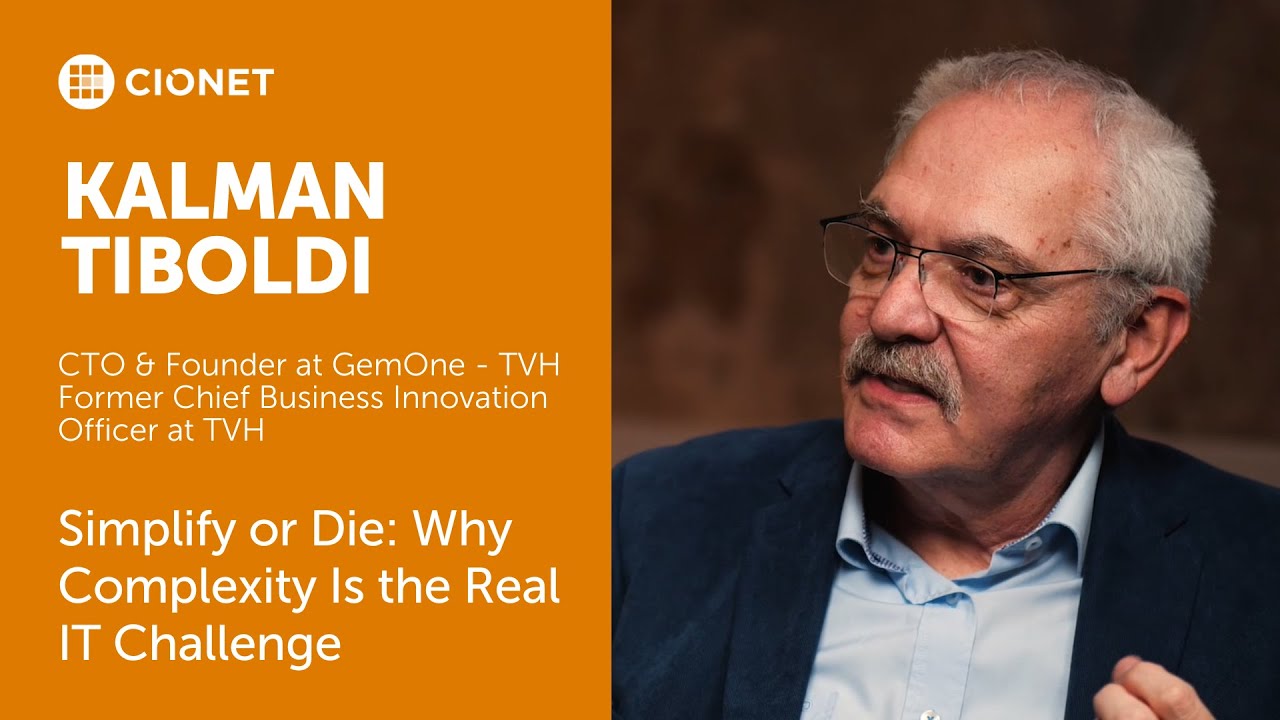 Kalman Tiboldi - CTO&Founder at GemOne-TVH - Simplify or Die:Why Complexity Is the Real IT Challenge
