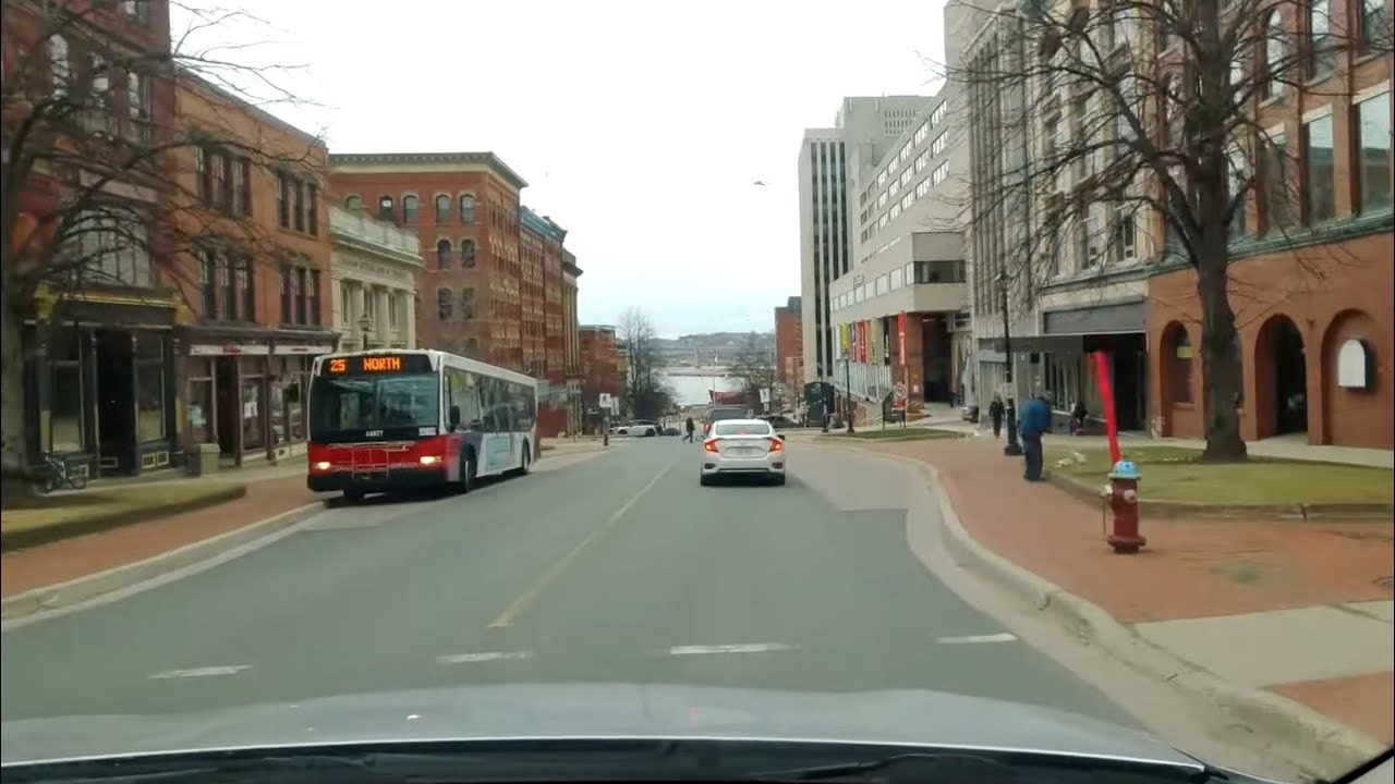 Driving Around Uptown Saint John, NB, Canada | April 2022