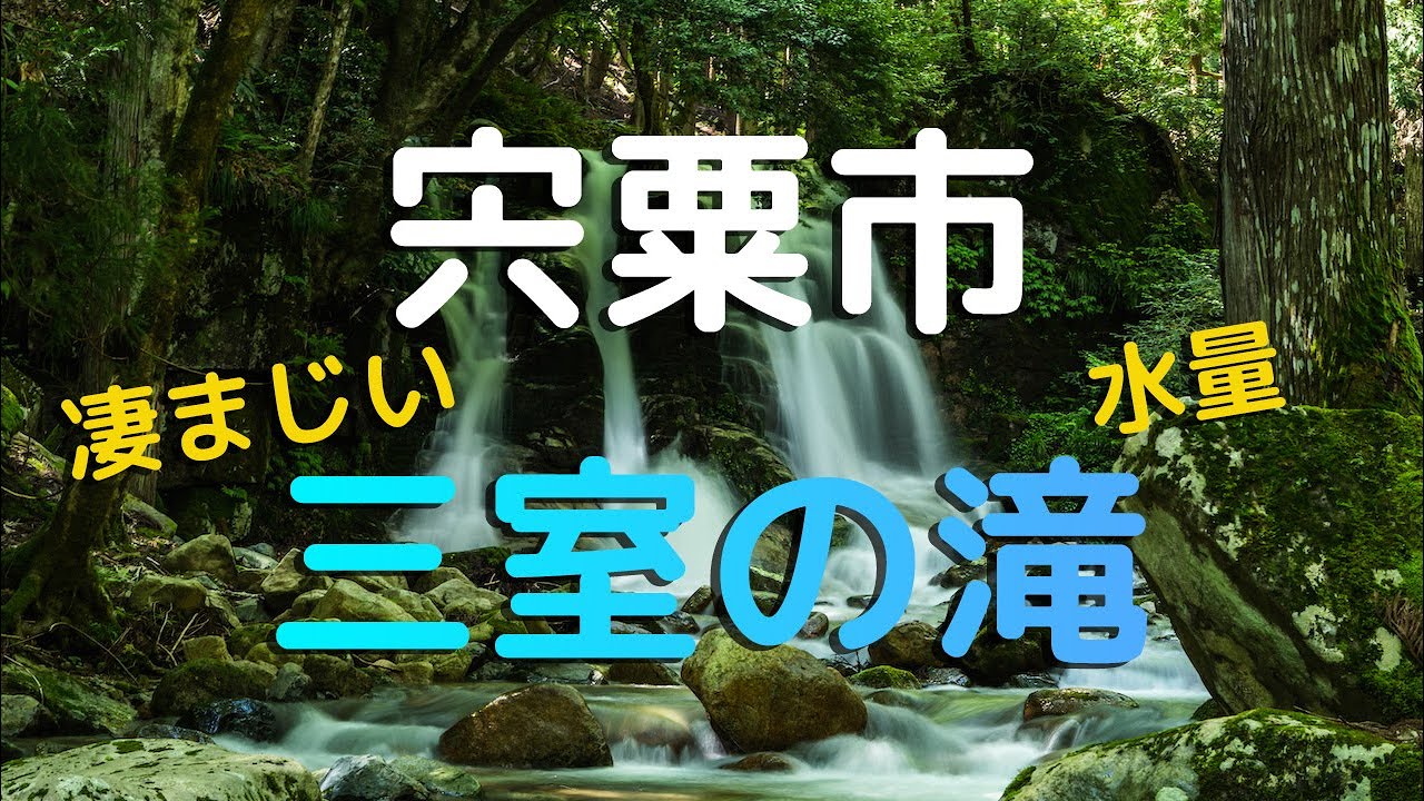 【宍粟市】千種町の秘境・三室の滝の衝撃跳ね上がり！