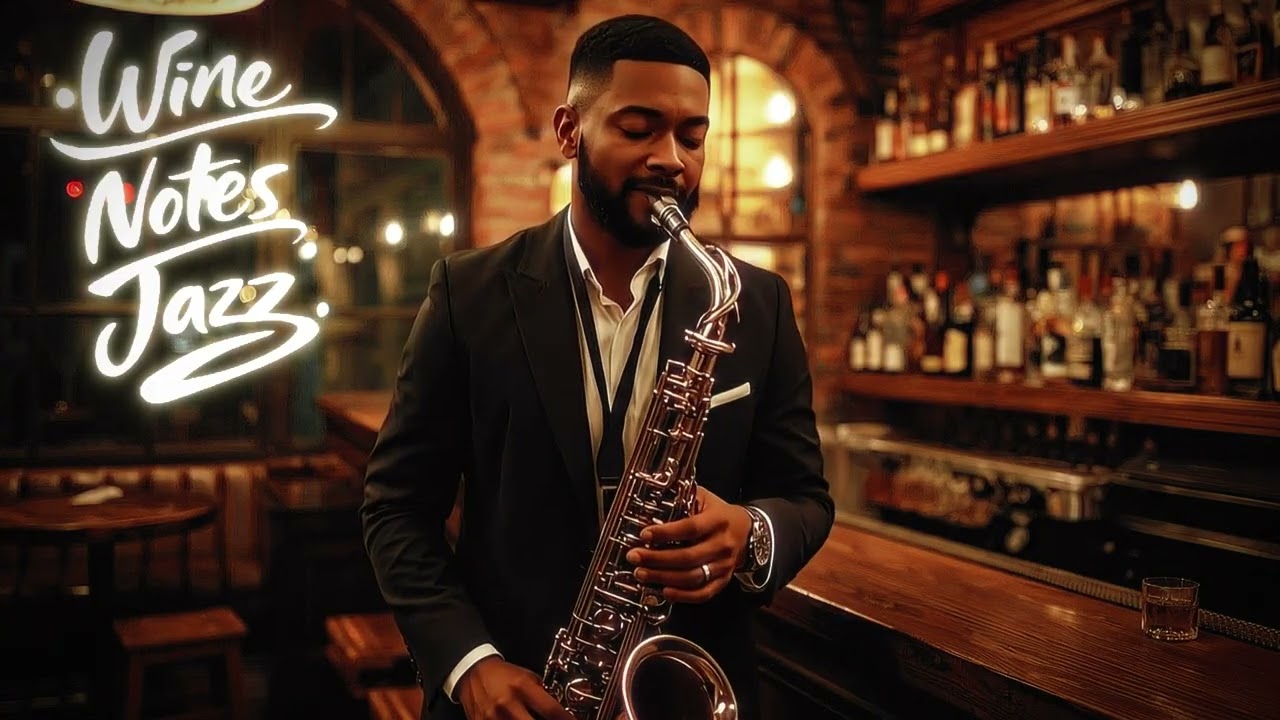 Intimate Wine Bar Jazz: Unwind with Soft Saxophone & Piano Melodies