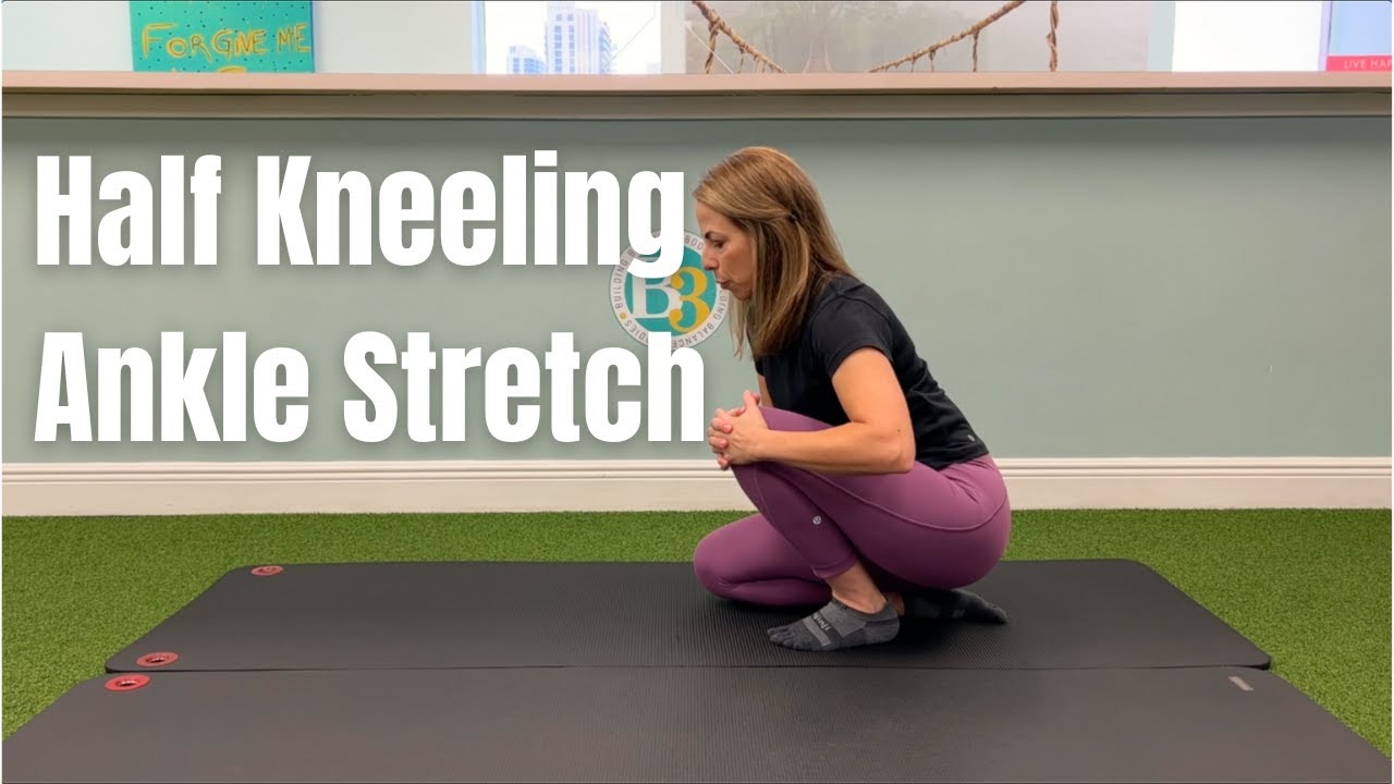 Half Kneeling Ankle Stretch | B3 Physical Therapy
