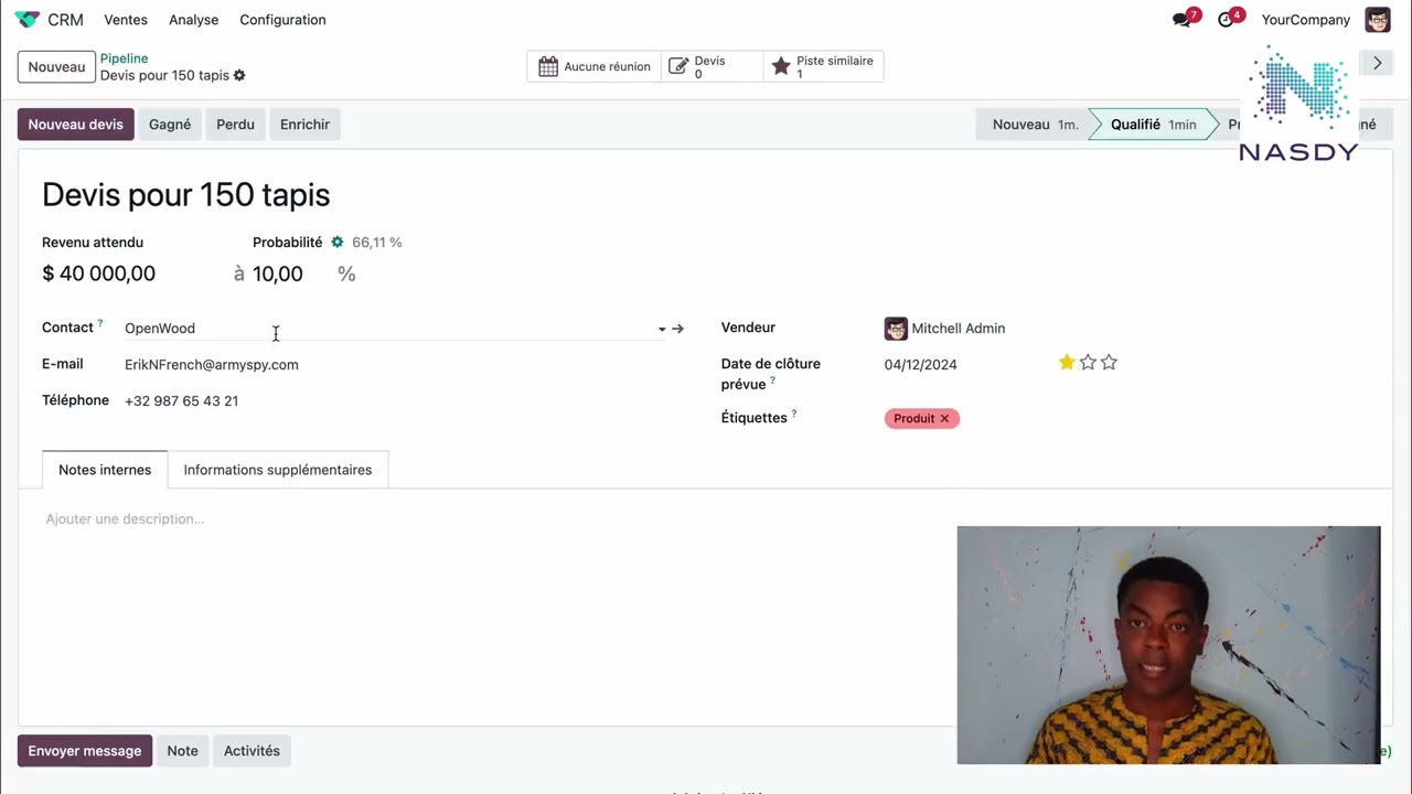 Boostez votre prospection commerciale avec Odoo - Odoo Monday S01E09 by NASDY