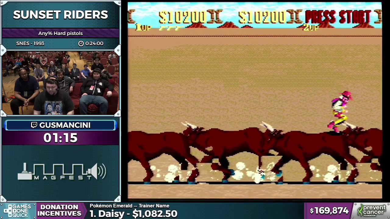 Sunset Riders by gusmancini in 20:59 - AGDQ 2017 - Part 27