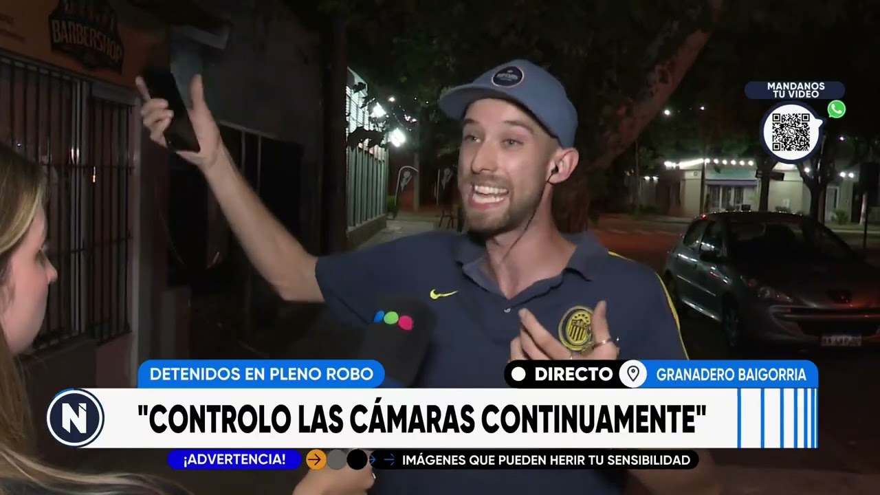 Dos delincuentes fueron detenidos en pleno robo y todo quedó grabado | TELEFE ROSARIO