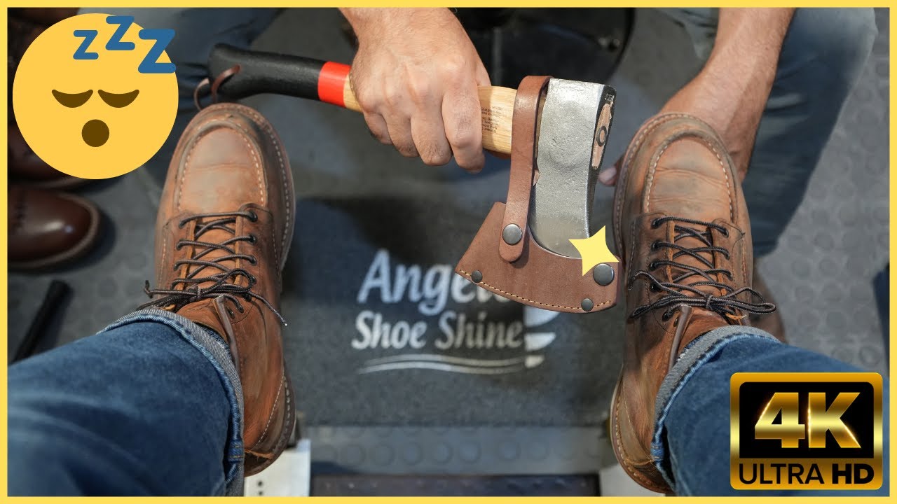 WHEN WILL YOU SLEEP?! | ANGELO SHOE SHINE ASMR