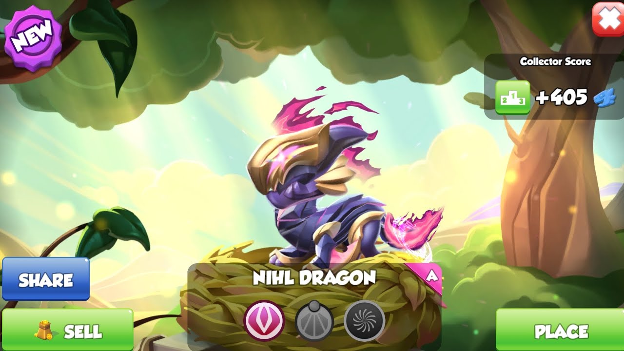 Hatched Nihl -dragon mania legends