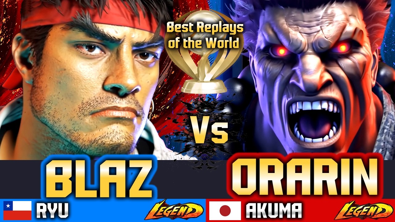 🔥SF6 Ryu (BLAZ in JAPAN🔥vs ORARIN) Akuma ▰ Street Fighter 6 Gameplay High Level