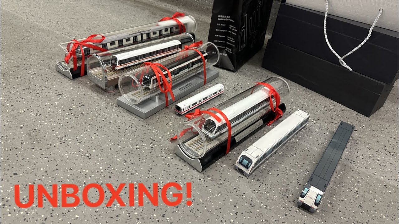 Unboxing the Singapore MRT's 1:87 HO Scale, diecast and more...!