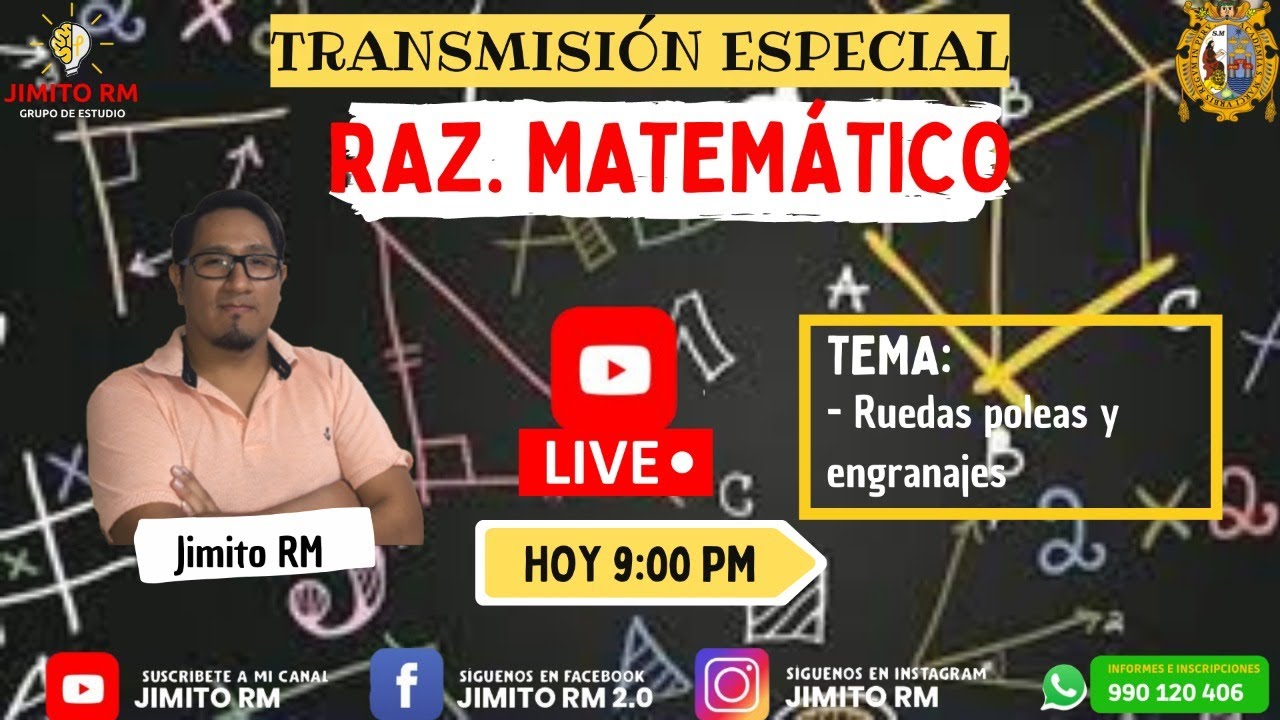 GRAN SEMINARIO DE RM - TEMA: RUEDA , ENGRANAJE Y POLEA