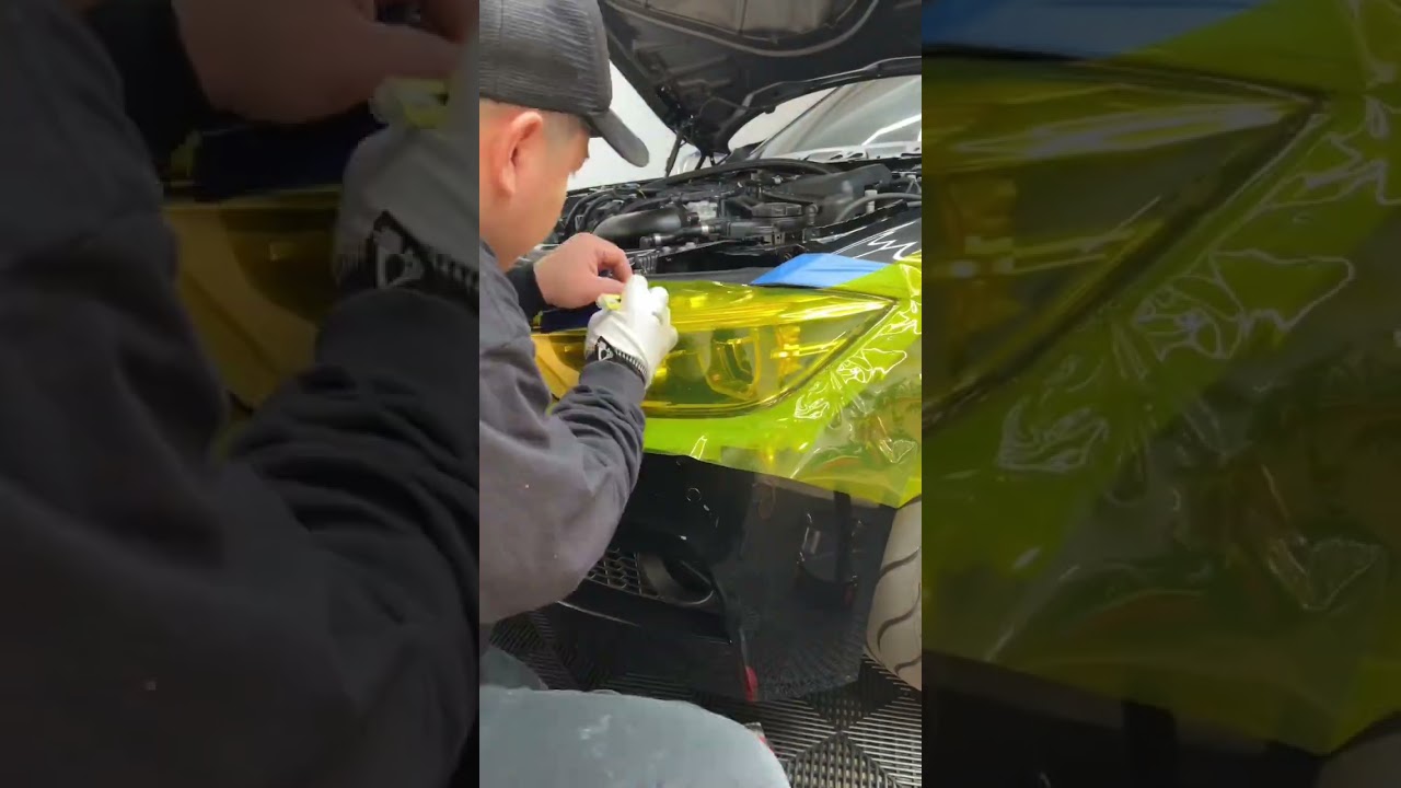 Yellow headlight tint 🔥
