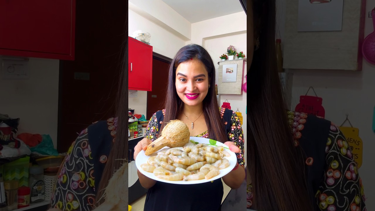 Prawn Malai curry🦐🍛#shorts #prawns#prawnrecipe#prawncurry #odiavlog #minivlog #odiaminivlog #vlog