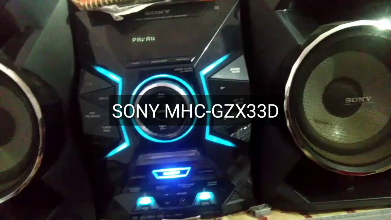 SONY MHC-GZX33D bass test 360 cycles