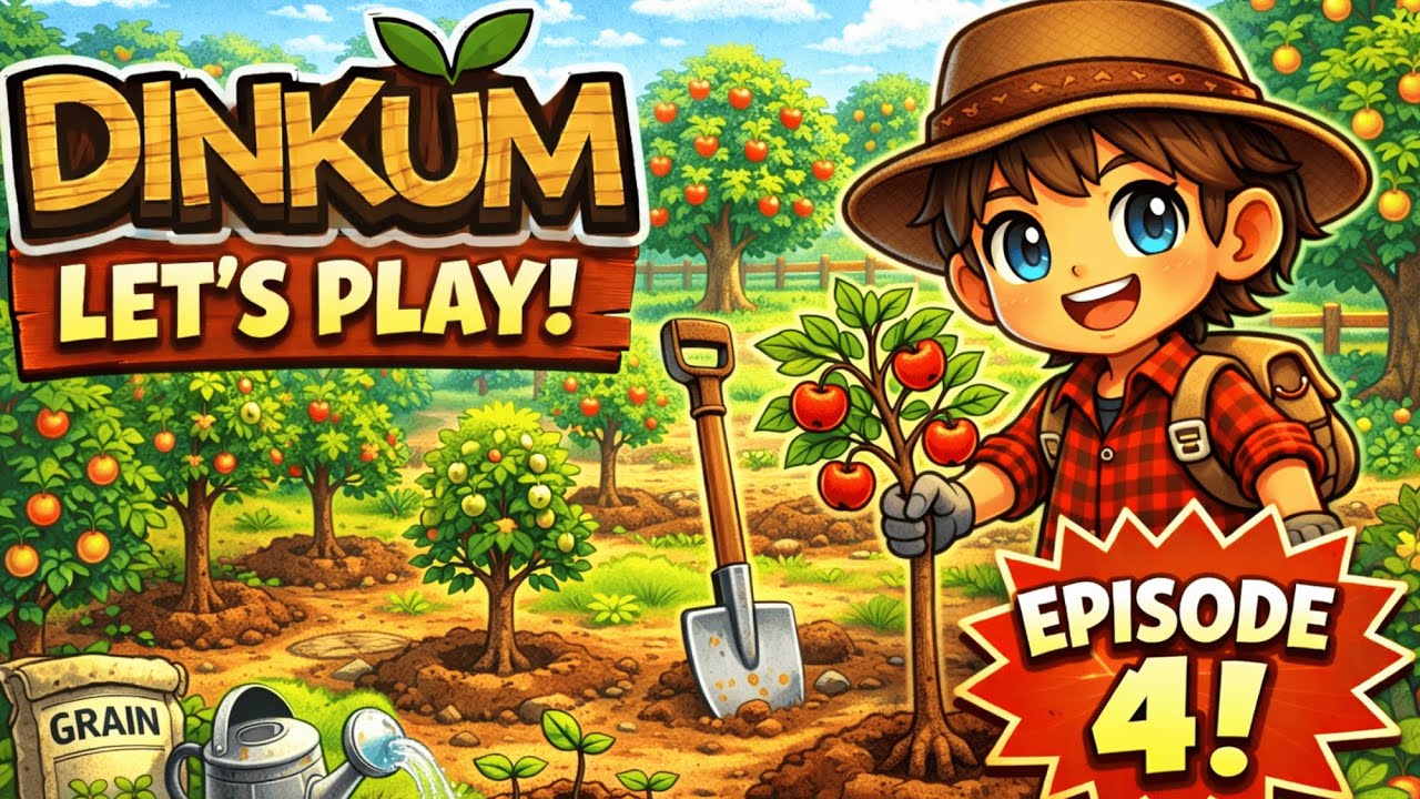 Dinkum Let's Play Episode 4:  Starting our Orchard!!