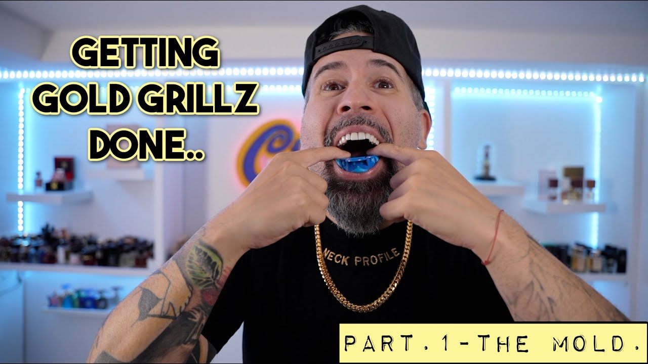 Getting Gold Grillz done Part.1// Impressions at Home by GoldTeethUSA.com