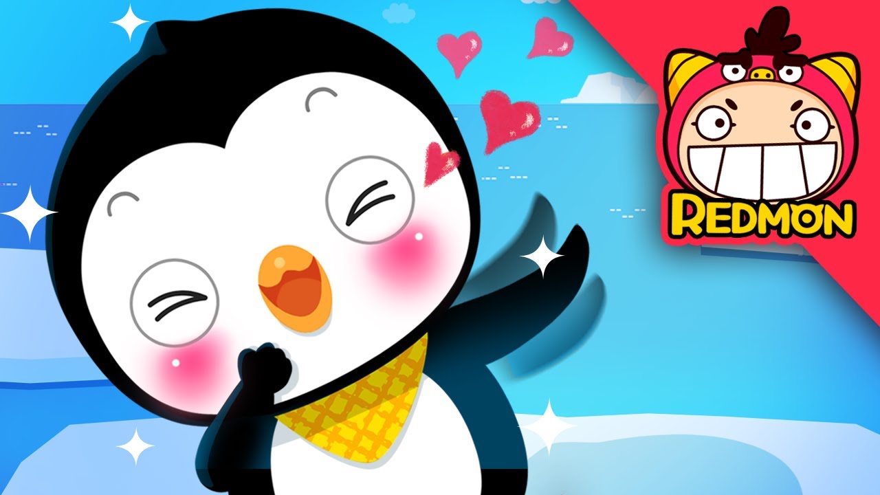 Penguin dance song | Animal Songs | Nursery rhymes | REDMON