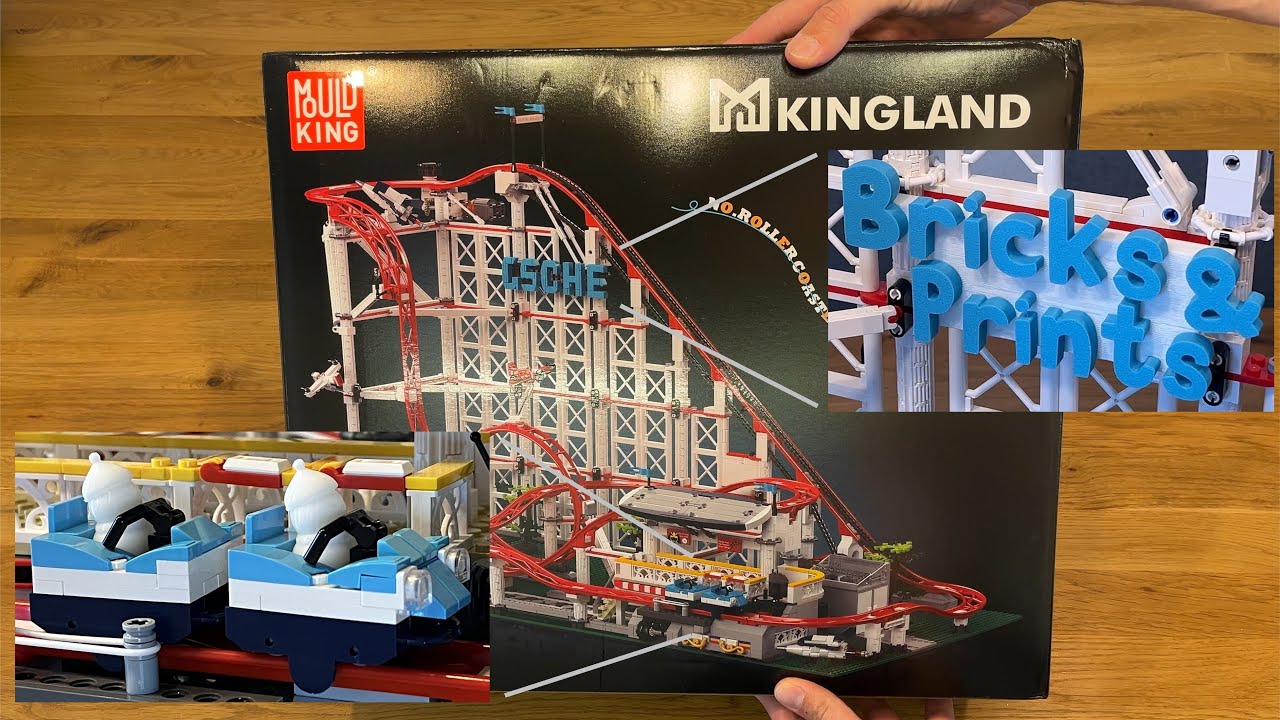Mould King, Rollercoaster, Complete Build + 3D Prints