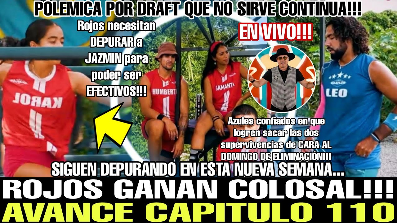 😱 AVANCE 110 EXATLÓN MÉXICO 2025 ROJOS GANAN COLOSAL!!! ¿SIGUEN DEPURANDO? POLÉMICA POR DRAFT