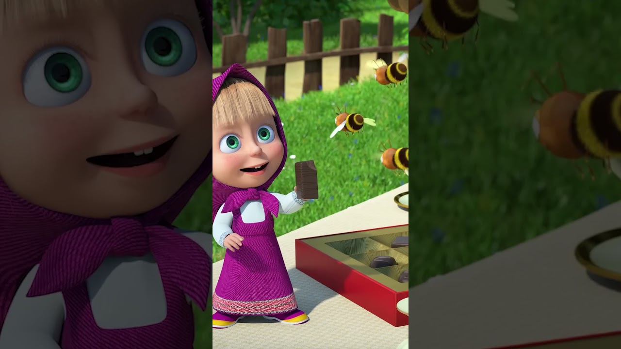 Masha bees #Wellbeeing #MashaAndTheBear #Shorts #cartoonforkids #kids