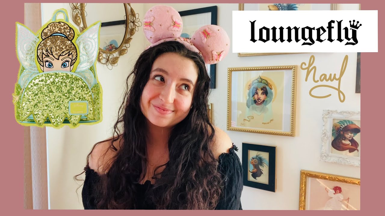 LOUNGEFLY HAUL & UNBOXING | new tinkerbell sequin mini backpack!