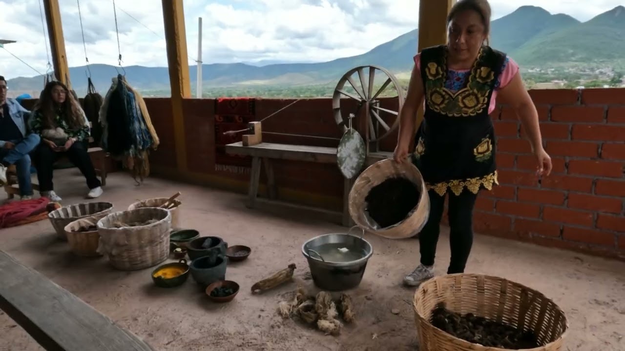 El arte de los tapetes de lana en Teotitlan, Oaxaca