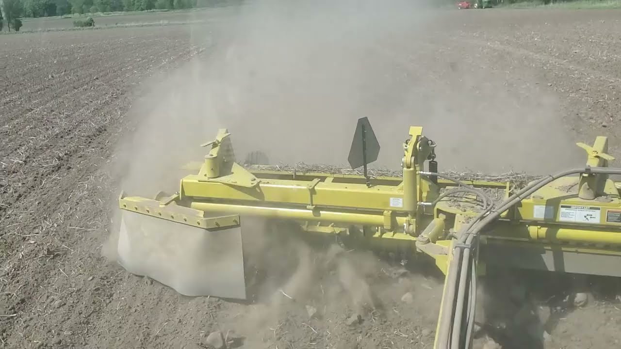 Using Degelman RR1500 Rock Rake to Windrow Rocks