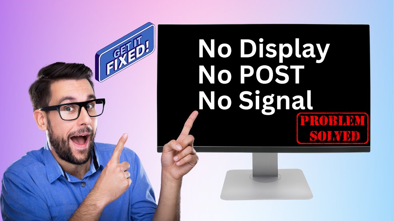 Windows PC Fails to POST with No Display