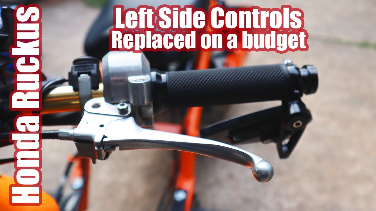 Left side controls on a budget for the Honda Ruckus