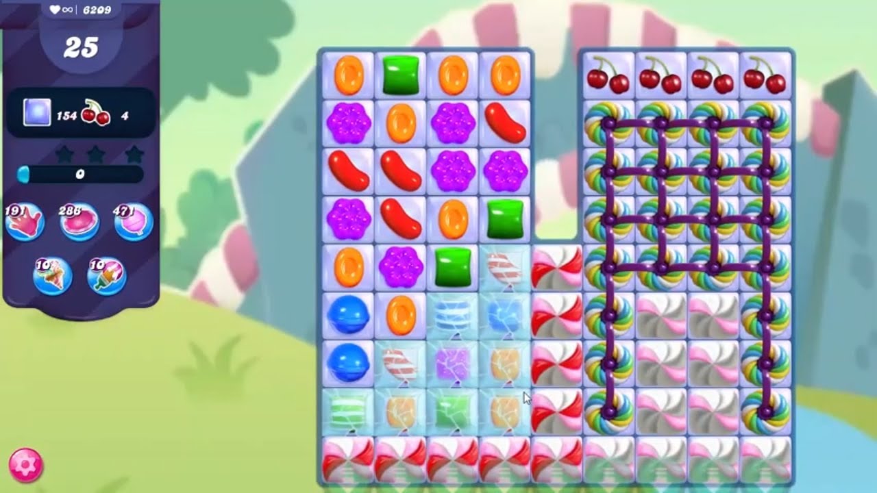 Candy Crush Saga LEVEL 6209 NO BOOSTERS (new version)