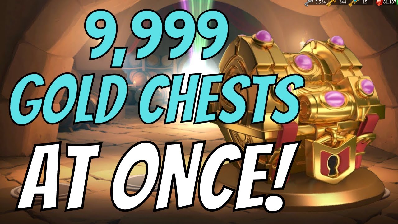 Opening 9,999 Gold Chests AT ONCE! Rise of Kingdoms