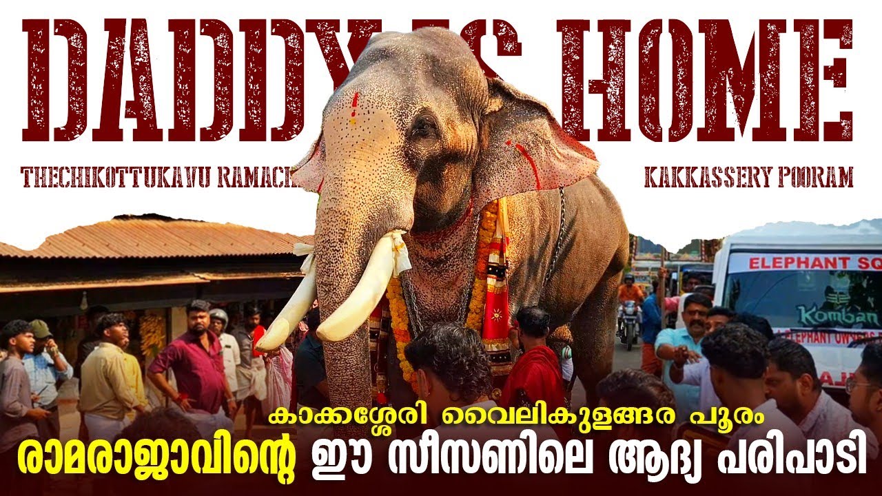 Thechikottukavu Ramachandran First Pooram 2026 Season 😎| Raman Kakkassery Vailikulangara Pooram 2026