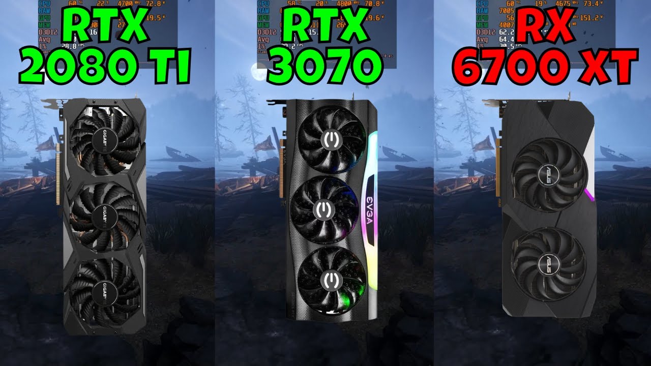 RTX 2080 Ti vs RTX 3070 vs RX 6700 XT (Benchmark in 10 Games at 1080p) 2024
