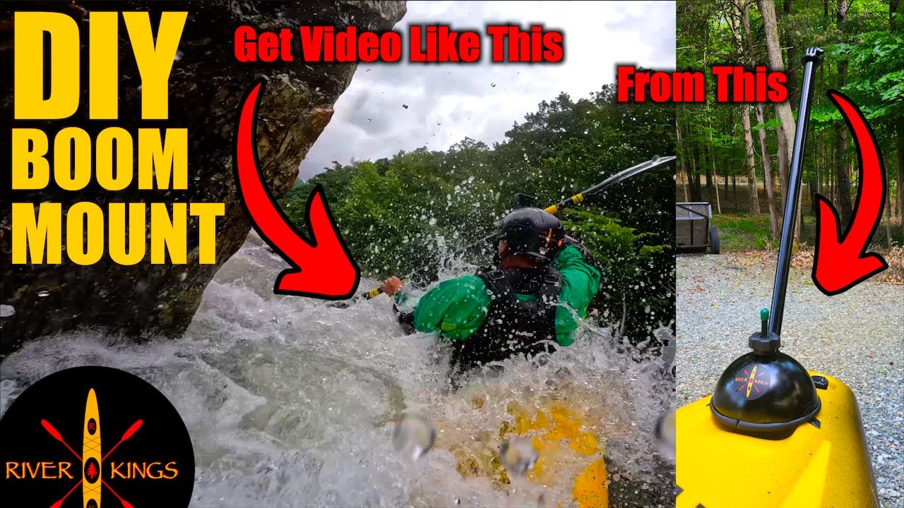 DIY Boom Mount for Whitewater Kayaks / GoPro Mounting Option