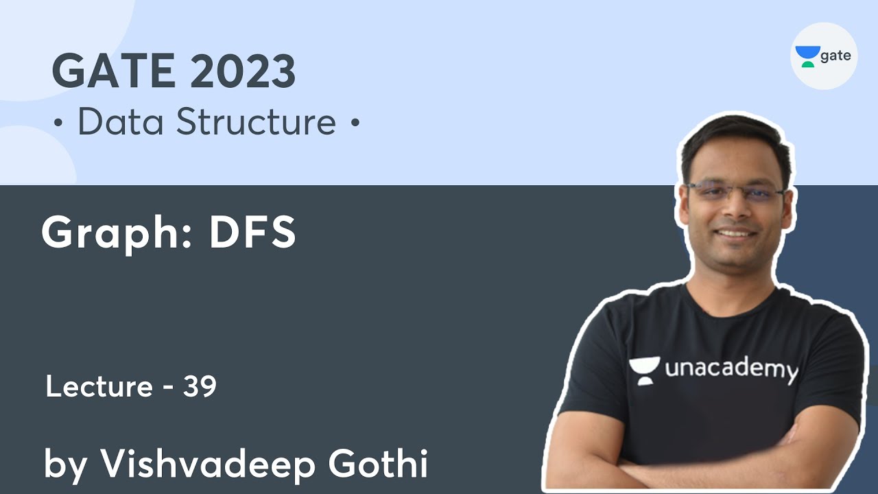 Data Structure | L-39 | Graph: DFS | Vishvadeep Gothi