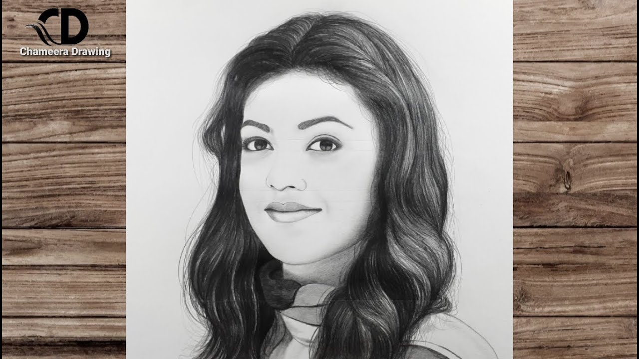 How to draw a beautiful girl with 