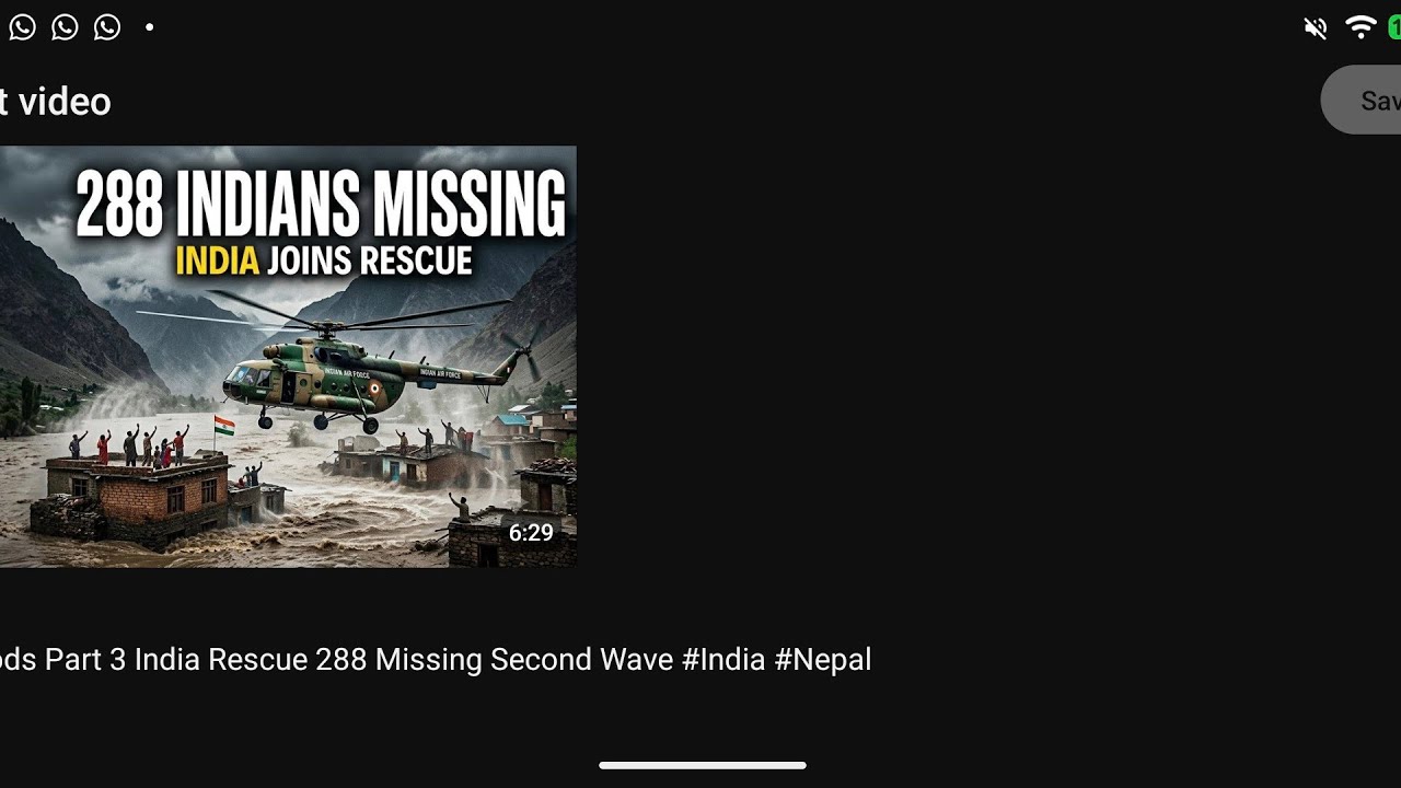 Nepal Floods Part 3 India Rescue 288 Missing Second Wave #India #Nepal