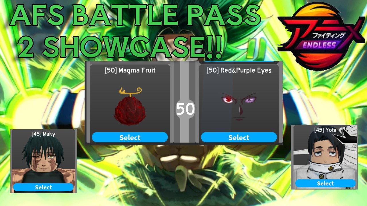 BATTLE PASS 2 SHOWCASE AFSE!!!!!