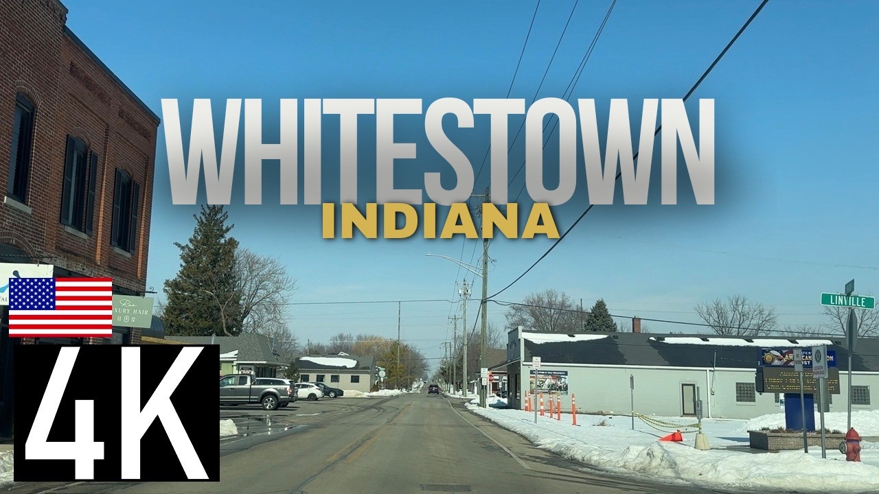 Road Tour of Whitestown, Indiana in 4K - Indianapolis Suburb