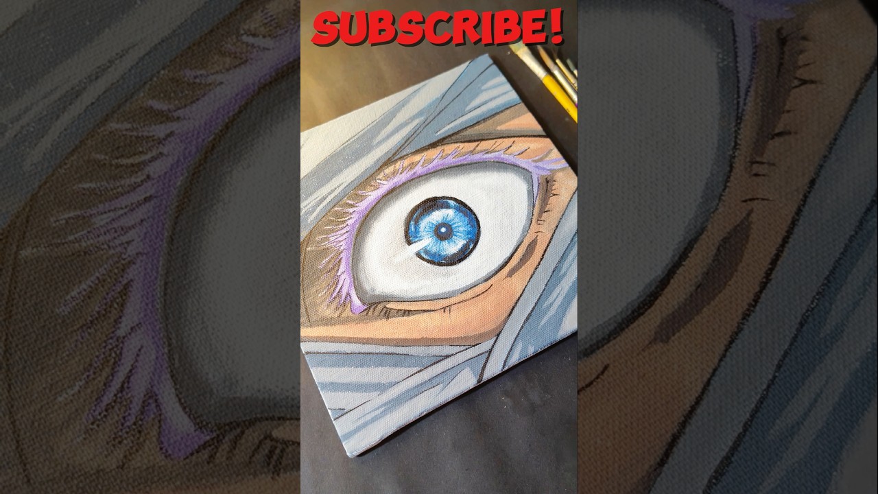I Tried Gojo Eyes Drawing, A New Series ✨ #anime #trending #viralvideo #gojo #jujutsukaisen #drawing