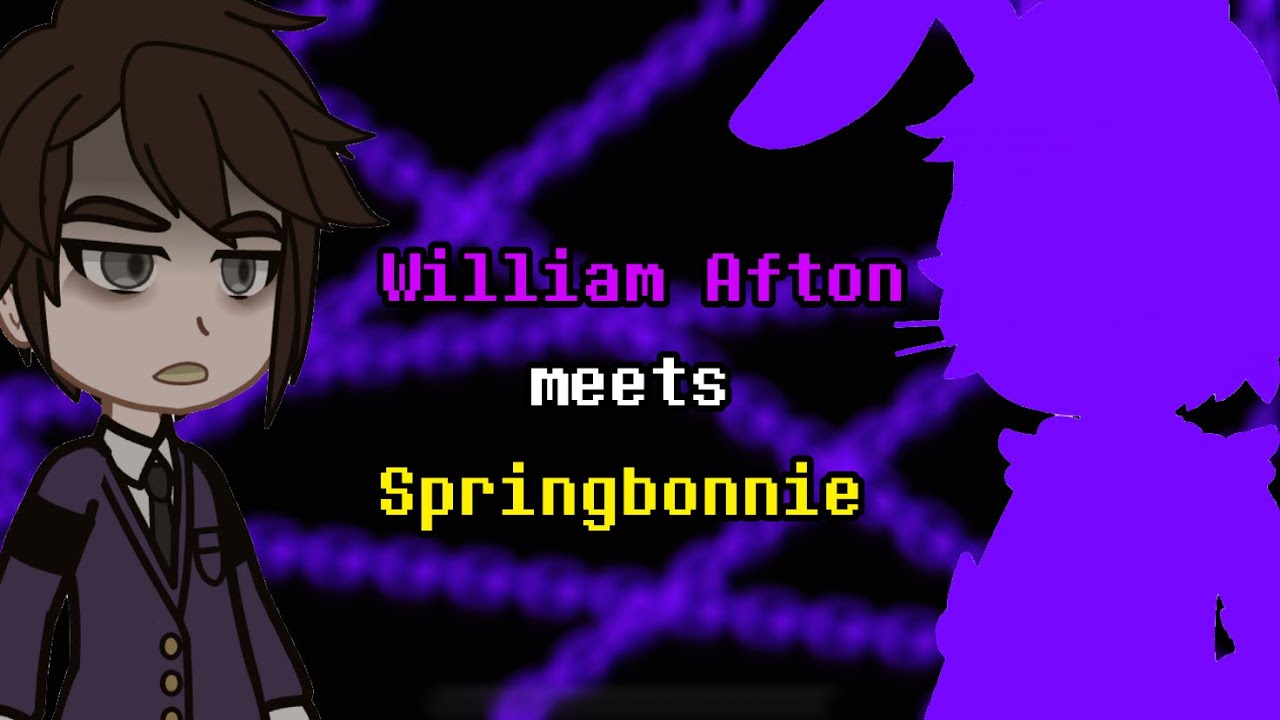 William Afton meets Springbonnie(?) [Headphone warning] - FNaF x Gacha animation