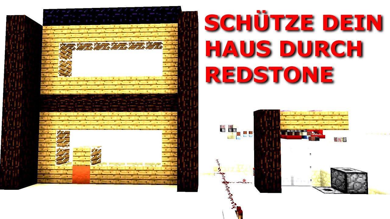 So schützt du dein HAUS mit REDSTONE | Tutorial | EINFACH